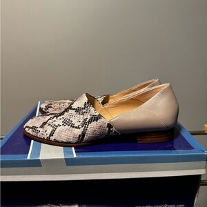 Clarks - Snakeskin Patterned Loafers NWT